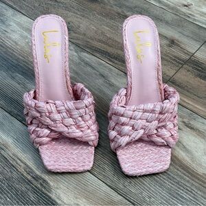 Lulu's Blush Woven Sandals